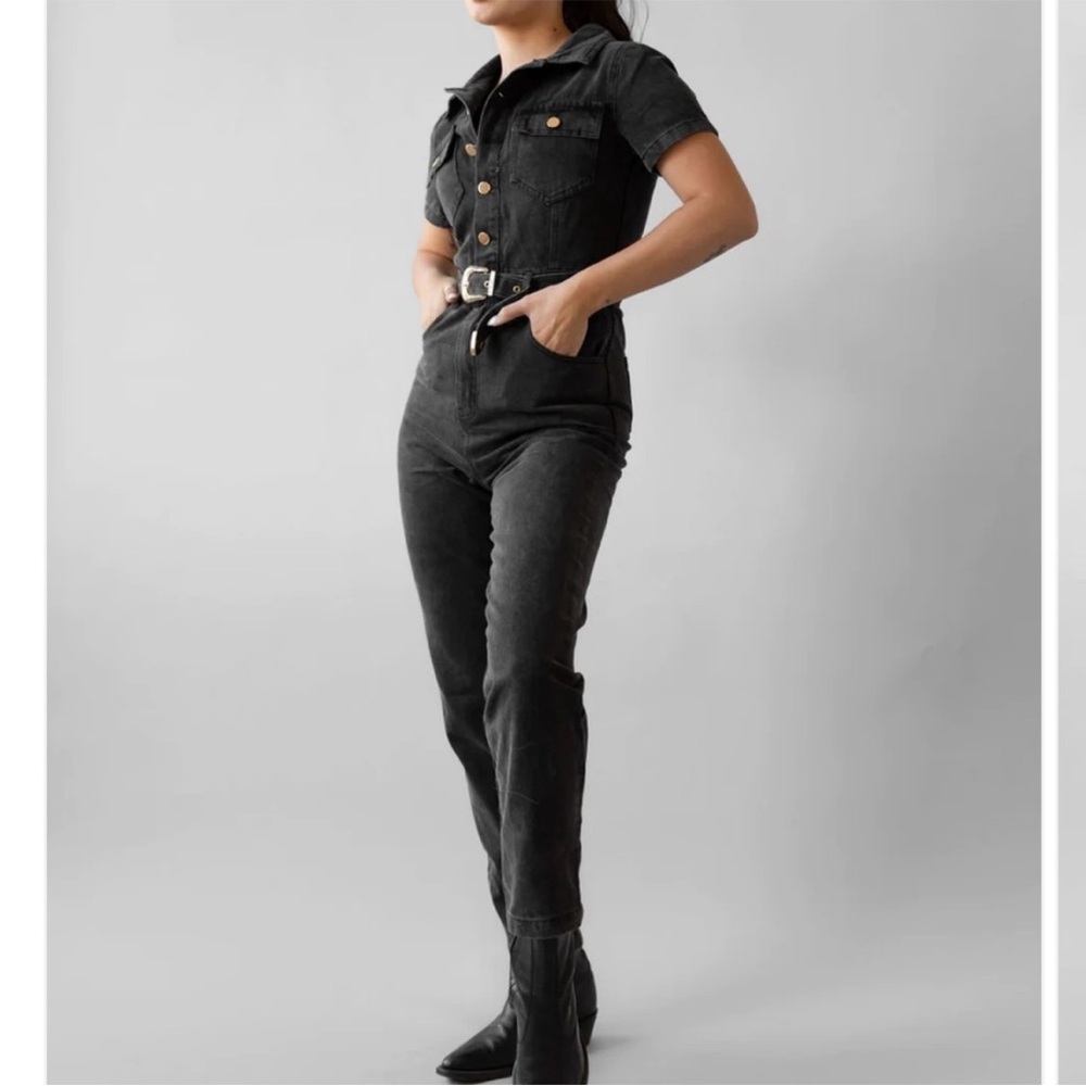 Cloud Ten Black Denim Jumper - Large